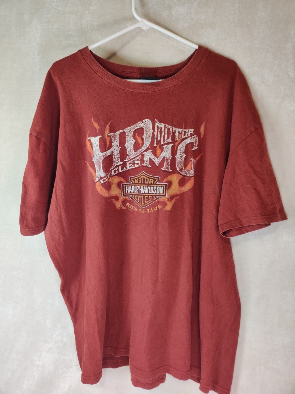 Harley-Davidson T-Shirt HD Motorcycles MC Cowboy's Alamo City TX Size 2XL